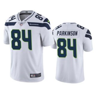 Men's #84 Colby Parkinson Seattle Seahawks Limited Jersey Stitched White