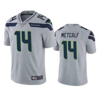 Men's #14 D.K. Metcalf Seattle Seahawks Limited Jersey Stitched Gray
