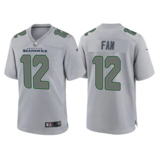 Men's Seattle Seahawks #12 Fan Gray Atmosphere Fashion Stitched Jersey