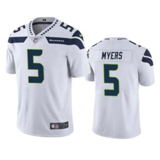 Men's #5 Jason Myers Seattle Seahawks Limited Jersey Stitched White