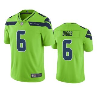 Men's #6 Quandre Diggs Seattle Seahawks Limited Jersey Stitched Green