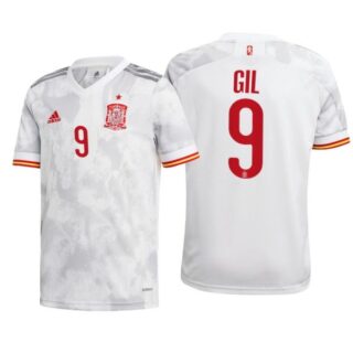 Men's Bryan Gil Spain National Soccer Team White Away Jersey