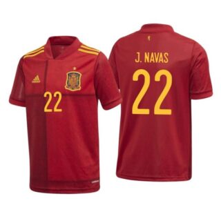 Men's Jesus Navas Spain National Soccer Team Red Home Jersey