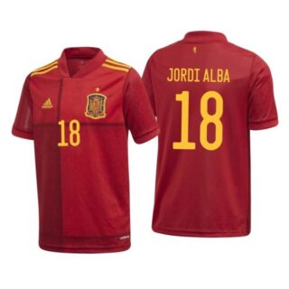Men's Jordi Alba Spain National Red Home Jersey
