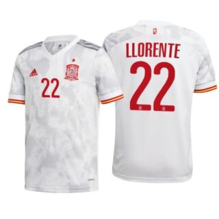Men's Marcos Llorente Spain National Soccer Team White Away Jersey