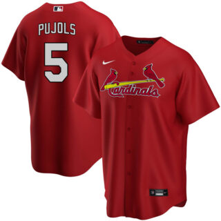 Men's St. Louis Cardinals Albert Pujols Stitched Jersey Replica - Red