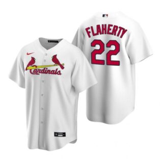 Men's Jack Flaherty St. Louis Cardinals Cool Base Jersey Cream White