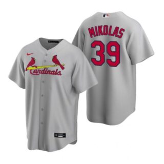 Men's Miles Mikolas St. Louis Cardinals Cool Base Jersey Cream Gray