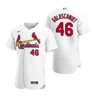 Men's Paul Goldschmidt St. Louis Cardinals Flex Base Jersey Black Golden White