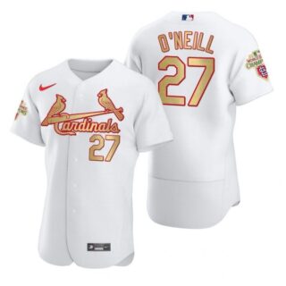 Men's Tyler O'Neill St. Louis Cardinals Flex Base Jersey White WS White WS