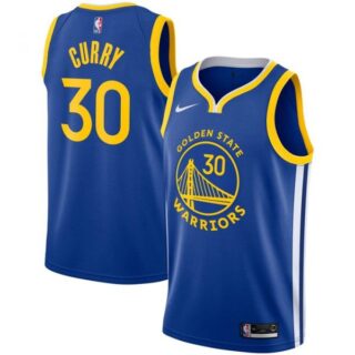 Men's Stephen Curry Golden State Warriors Basketball Jersey Royal