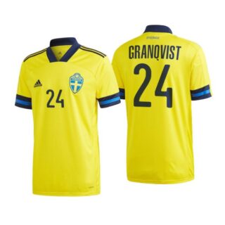 Men's Andreas Granqvist Sweden National Yellow Home Jersey