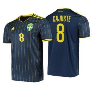 Men's Jens Cajuste Sweden National Night Indigo Away Jersey