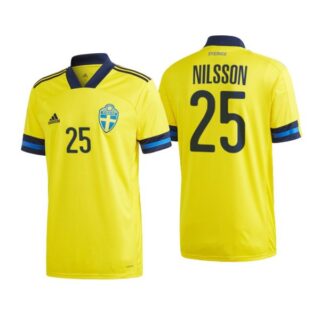 Men's Joakim Nilsson Sweden National Yellow Home Jersey