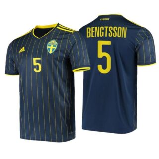 Men's Pierre Bengtsson Sweden National Night Indigo Away Jersey