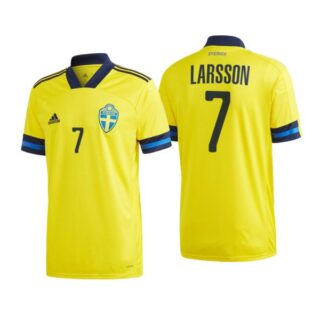 Men's Sebastian Larsson Sweden National Yellow Home Jersey