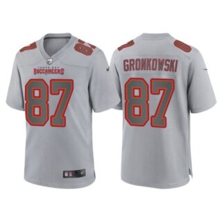 Men's Tampa Bay Buccaneers Rob Gronkowski Gray Atmosphere Fashion Stitched Jersey