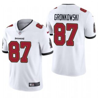 Men's Rob Gronkowski Tampa Bay Buccaneers Vapor Limited Jersey Stitched White