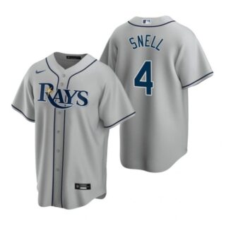 Men's Blake Snell Tampa Bay Rays Cool Base Jersey Gray Gray