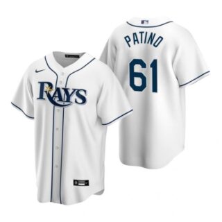 Men's Luis Patino Tampa Bay Rays Cool Base Jersey White White