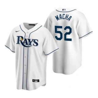 Men's Michael Wacha Tampa Bay Rays Cool Base Jersey White White
