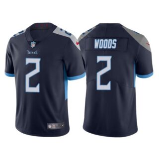 Men's Tennessee Titans Robert Woods Navy Vapor Limited Stitched Jersey
