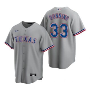 Men's Dane Dunning Texas Rangers Cool Base Jersey Red Gray