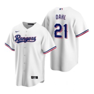 Men's David Dahl Texas Rangers Cool Base Jersey White White
