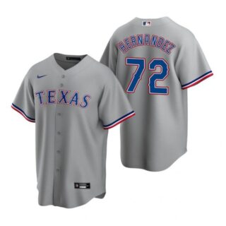 Men's Jonathan Hernandez Texas Rangers Cool Base Jersey Royal Gray