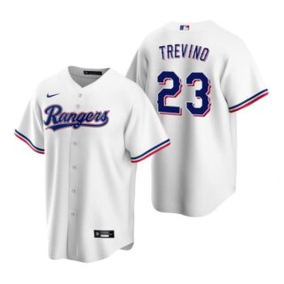 Men's Jose Trevino Texas Rangers Cool Base Jersey Red White
