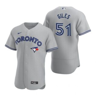 Men's Ken Giles Toronto Blue Jays Flex Base Jersey White Golden Gray