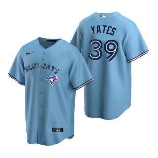 Men's Kirby Yates Toronto Blue Jays Cool Base Jersey Royal Powder Blue
