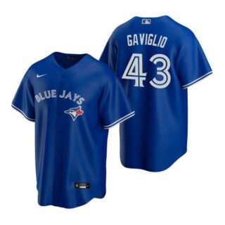 Men's Sam Gaviglio Toronto Blue Jays Cool Base Jersey White Royal