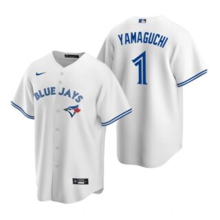 Men's Shun Yamaguchi Toronto Blue Jays Cool Base Jersey Powder Blue White