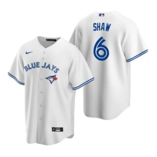 Men's Travis Shaw Toronto Blue Jays Cool Base Jersey Powder Blue White