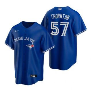 Men's Trent Thornton Toronto Blue Jays Cool Base Jersey Royal Royal
