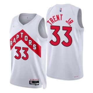 Men's Gary Trent Jr. Toronto Raptors 75th Anniversary Diamond Jersey White Association