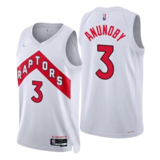 Men's OG Anunoby Toronto Raptors 75th Anniversary Diamond Jersey White Association