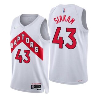 Men's Pascal Siakam Toronto Raptors 75th Anniversary Diamond Jersey White Association