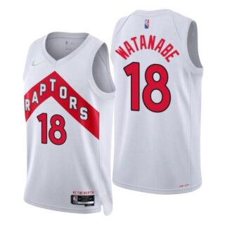 Men's Yuta Watanabe Toronto Raptors 75th Anniversary Diamond Jersey White Association