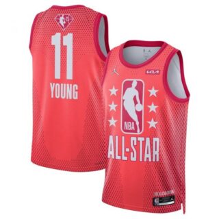 Men's Trae Young 2022 All-Star Game Swingman Stitched Jersey - Maroon