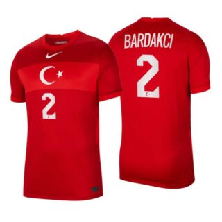 Men's Abdulkerim Bardakci Turkey National Red Away Jersey