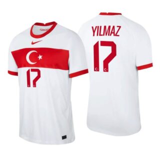Men's Burak Yilmaz Turkey National White Home Jersey