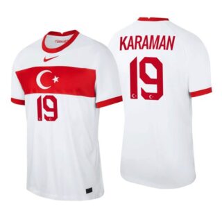 Men's Kenan Karaman Turkey National White Home Jersey
