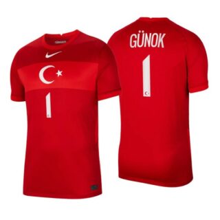 Men's Mert Gunok Turkey National Red Away Jersey