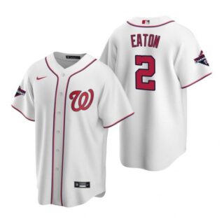 Men's Adam Eaton Washington Nationals Cool Base Jersey Navy World Series Champions White WS