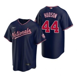 Men's Daniel Hudson Washington Nationals Cool Base Jersey Navy 2021 Memorial Day Navy