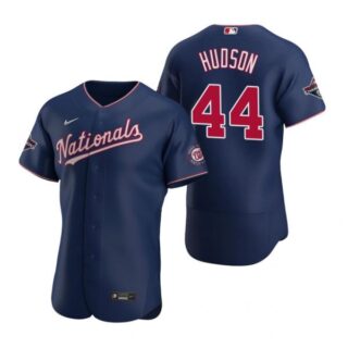 Men's Daniel Hudson Washington Nationals Flex Base Jersey Navy World Series Champions Navy WS