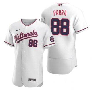 Men's Gerardo Parra Washington Nationals Flex Base Jersey White Alternate White Alternate