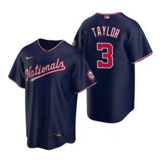 Men's Michael A. Taylor Washington Nationals Cool Base Jersey Navy Navy